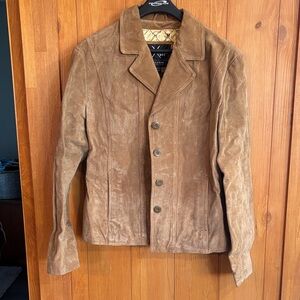 Wilsons Leather Tan Suede Jacket